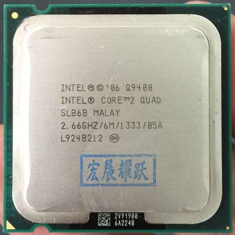 Intel Core2 Quad Processor Q9400 Quad-Core  LGA775 Desktop CPU  100% working properly Desktop Processor ► Photo 1/2