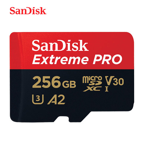 SanDisk Extreme PRO microsd 256GB UHS-I Memory Card 128GB micro SD Card 64GB TF Card 170MB/s Class10 U3 V30 A2 cartao de memoria ► Photo 1/6