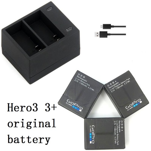 Go Pro AHDBT-301 Batterie Gopro fore3 3 + Batterie/GoPro 3 + 3 USB