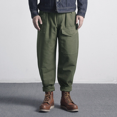 NC-0002 us military style cargo pants mens 10 oz cotton vintage OG107 loose casual pants ► Photo 1/6