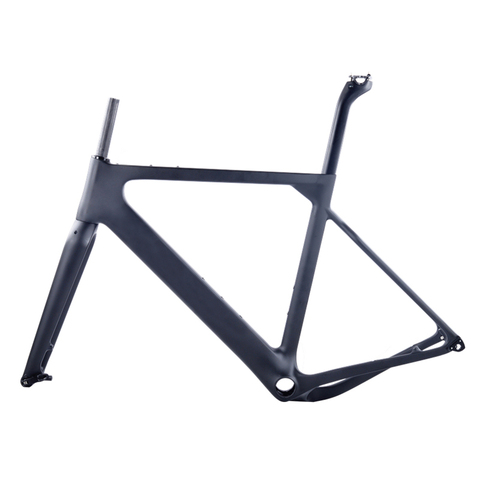 Cyclocross Gravel Frame Bike Aero Road Carbon Frame Disc Brake Tapered Bicycle Frame Thru Axle 142x12mm Di2 Mechanical S M L ► Photo 1/1