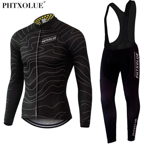 Phtxolue Winter Thermal Fleece Cycling Clothing Wear Bike MTB Jerseys Cycling Sets Men's Cycling Jersey Sets QY069 ► Photo 1/6