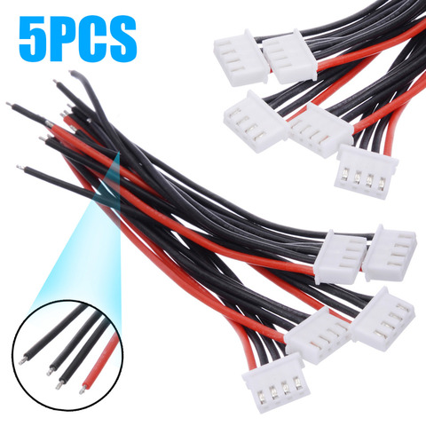 5Pcs/set 2S 3S 4S 5S 6S LiPo Battery Balance Charger Silicone Cable Wire JST-XH Connector Balancer Cable ► Photo 1/6