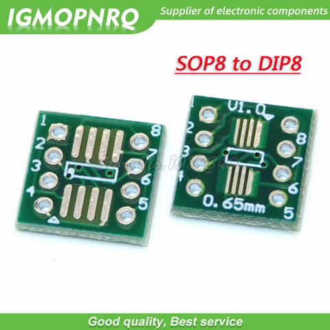20PCS TSSOP8 SSOP8 SOP8 to DIP8 Transfer Board DIP Pin Board Pitch Adapter TSSOP-8 SSOP-8 SOP-8 to DIP-8 ► Photo 1/1