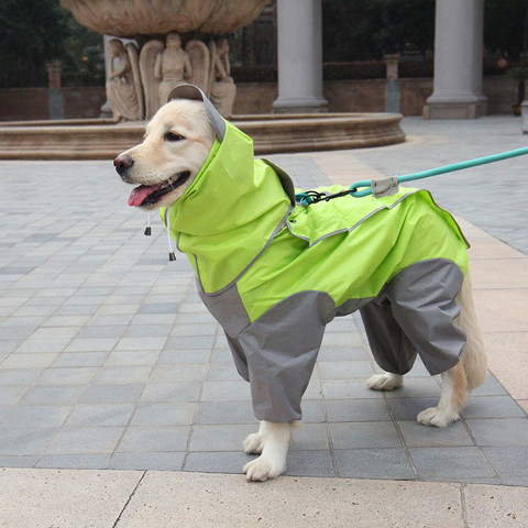 Waterproof Dog Raincoats Fashion Dogs Rain Jacket Rainwear Jumpsuits With Hood For Small Medium Large Pet Dogs Rain Coat Costume ► Photo 1/6