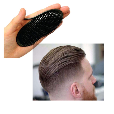 1Pc Men Hair Comb Brush Pocket Travel Portable Beard Mustache Palm Hair Styling Tools Scalp Massage Black Shampoo Comb ► Photo 1/6