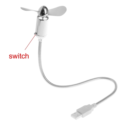 Mini USB Fan Flexible USB Cooling Fan with Switch For Notebook Laptop Computer Office Gadgets ► Photo 1/1