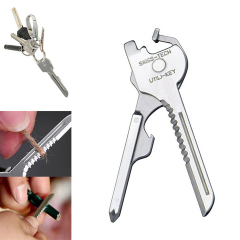 Utili Key Opener Screwdriver ring Tool Multipurpose shape Mini Multi Knife keychain tactical survive edc pocket kit gear utility ► Photo 1/1