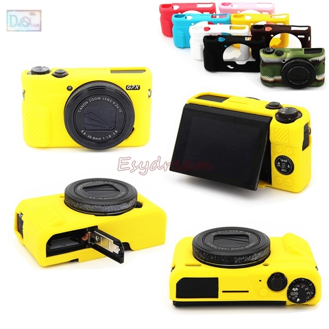 Rubber Silicon Case Body Cover Protector Soft Frame Housign for Canon G7X Mark 2 G7X II G7X2 G7XII Camera ► Photo 1/6