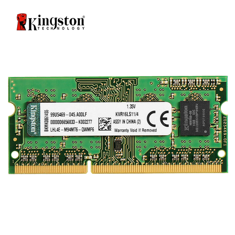 Kingston 4GB DDR3 Laptop RAM (1600MHz - Low Voltage - KVR16LS11/4) ► Photo 1/3