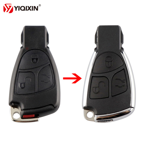 YIQIXIN 3 Buttons Modified Car Key Replacement Remote Key Shell For Mercedes For Benz C B E Class W203 W211 W204 YU BN CLS CLK ► Photo 1/6