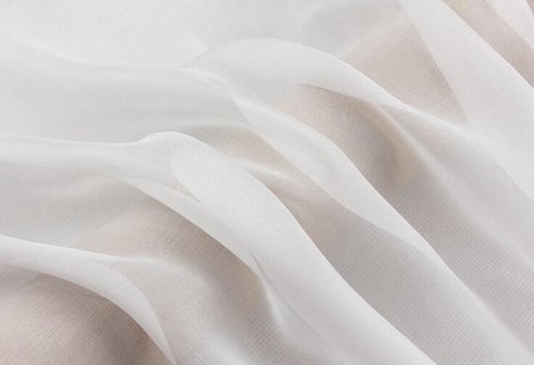 Howmay silk chiffon fabric 4.5m/m 114cm 100% pure silk unbleached white PFD fabric for DIY handmade 10yards per bag ► Photo 1/1