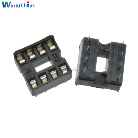 10PCS/Lot 8pin 8 Pin DIP-8 8DIP 8 DIP IC Sockets Adaptor Solder Type 2.54MM ► Photo 1/4