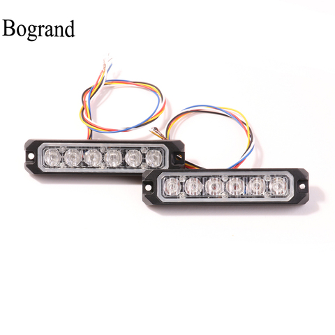 Bogrand Led Strobe Light 5 wires Warning Lights with Synchronous Funtion Uper Bright Emergency Blinking Lamp Flashing Side lamp ► Photo 1/6