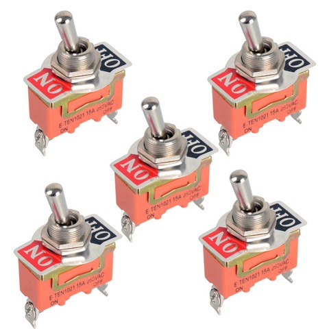 Stainless Steel Toggle Swith 12V Heavy Duty Toggle Flick Switch ON/OFF Car Dash Light Metal SPST P0.05 ► Photo 1/4