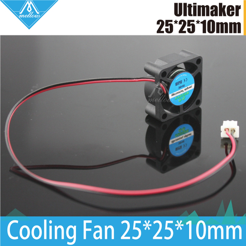 3d printer 25*25*10mm 2510 fan cool extruder small fan 2-wire 12V/24 for Ultimaker 2 + UM2 Extended+ Olsson block kit/Makerbot ► Photo 1/6