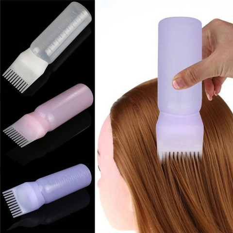 Empty Hair Dye Bottle With Applicator Brush Dispensing Salon Hair Coloring Dyeing Bottles Hairdressing Styling Tool 120ML ► Photo 1/6