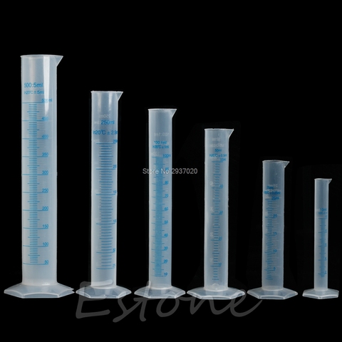 250ml Plastic Graduated Cylinder Measuring Cylinder Laboratory Liquid Trial Test Tube Jar Tool ► Photo 1/6