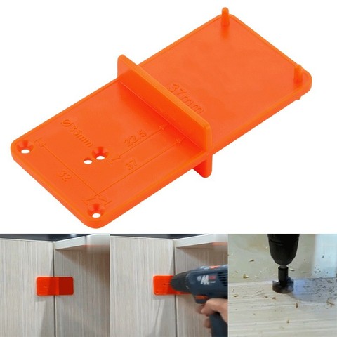 35mm 40mm Hinge Hole Drilling Guide Locator Hole Opener template Door Cabinets DIY Tool For Woodworking tool ► Photo 1/6