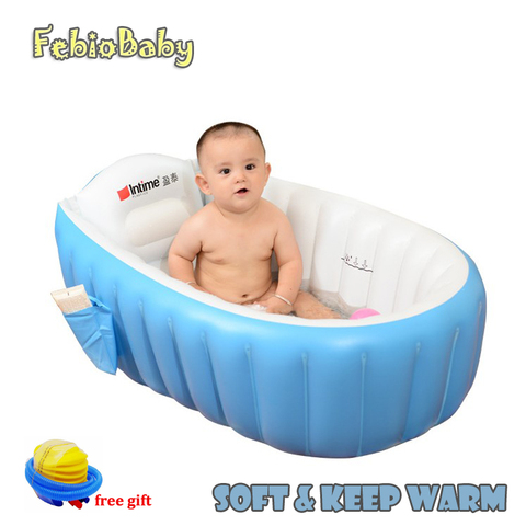 Portable bathtub inflatable bath tub Child tub Cushion Warm winner keep warm folding Portable bathtub With Air Pump Free Gift ► Photo 1/6