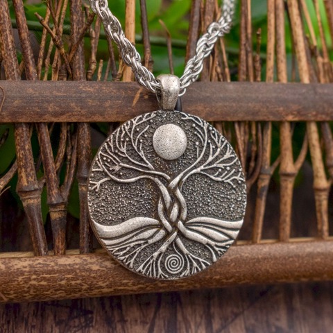 SanLan  Old English Moon Ritual  tree of life necklace ► Photo 1/6