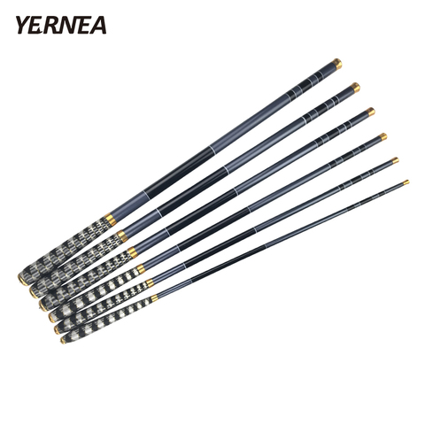 Yernea Carbon Fiber Fishing Rods 2.7m/3.6m/4.5m/5.4m/6.3m/7.2m Telescopic Fishing Rod Hand Pole for Carp Fishing Spinning Rod ► Photo 1/6