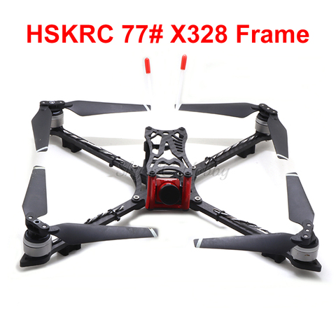 HSKRC 77# X328 328mm Full Carbon Fiber FPV Racing Quadcopter Frame Kit with 5mm arm Support 8 inch 8330 Propeller ► Photo 1/6