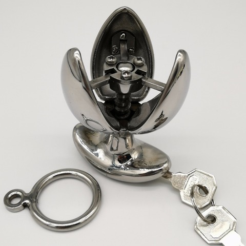 Newest Design Stainless Steel Anal Lock, Anal Dilator, Openable Anal Plugs Heavy Anus Beads Lock, Anal Sex Toys, Adult Game 096 ► Photo 1/6