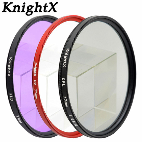 KnightX 52 55 58 67 77 mm FLD UV CPL MC MCUV Filter For Sony Pentax Nikon Canon D5200 D5300 D3300 D5500 100D EOS 400D 550D 500D ► Photo 1/5