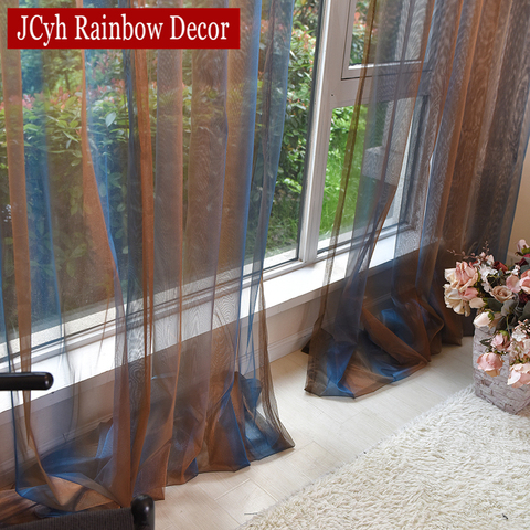 luxury Sheer Tulle Curtains For Living Room Modern Window Sheer Curtain For Bedroom Voile Kitchen Door Curtains Fabric Drapes ► Photo 1/6