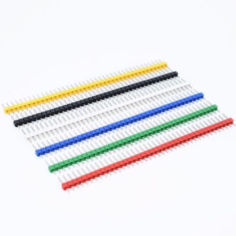 10pcs 40 Pin 1x40 Single Row Male 2.54 Breakable Pin Header Connector Strip ► Photo 1/2