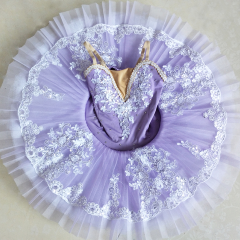 Purple Professional Ballet Tutus Pancake Child Kids Swan Lake Tutu Party Ballet Dance Costumes For Girls Ballerina Dress ► Photo 1/2