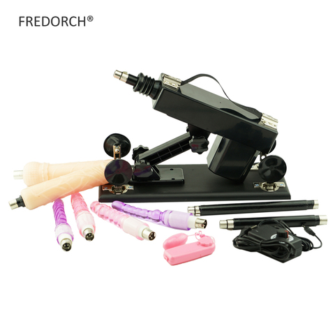 FREDORCH sex machine for women 6 dildos+2 extension rods automatic retractable love machine Female Masturbation Pumping Gun ► Photo 1/1