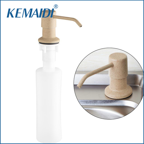 KEMAIDI Good Quality Deck Mounted Brand Kitchen Sink Soap Dispenser Replacement Sink Detergent Bottle Head ABS Bottle Deck Mount ► Photo 1/6