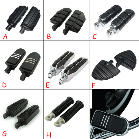 Motorcycle Foot peg Footrest Footpegs Floorboard Highway For Harley Iron XL 883 1200 Touring Custom Dyna Softail Honda 10mm ► Photo 1/6