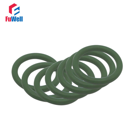10pcs 3mm Thickness Green FKM O-ring Seals 32/33/34/35/36/37/38/39/40/41/42mm OD Fluorous Rubber O Rings Hole Sealings Gasket ► Photo 1/1
