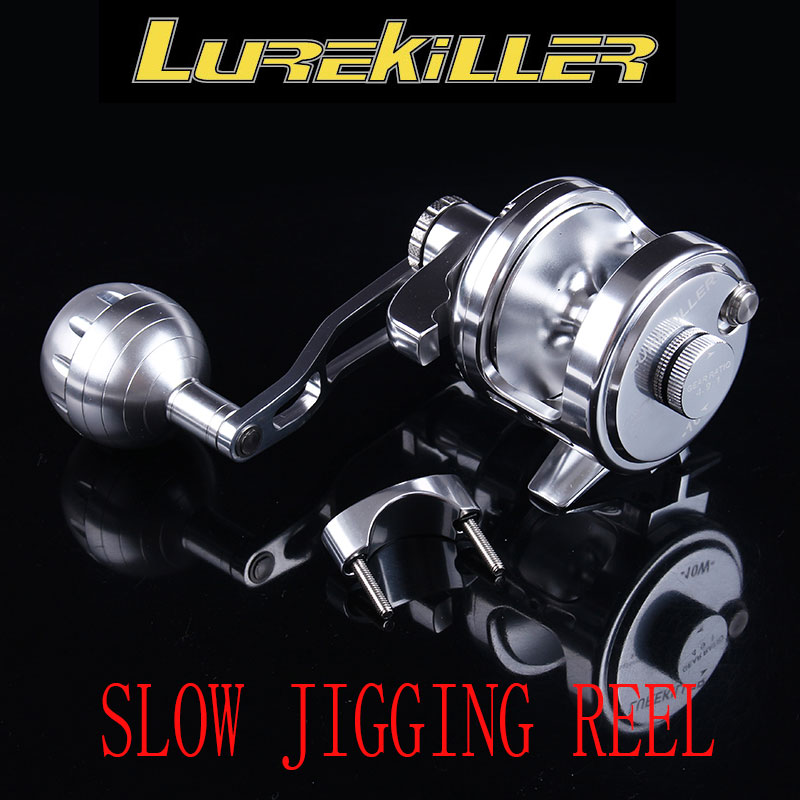 Free shipping! Lurekiller 2017 10W CNC slow jigging reel boat reel