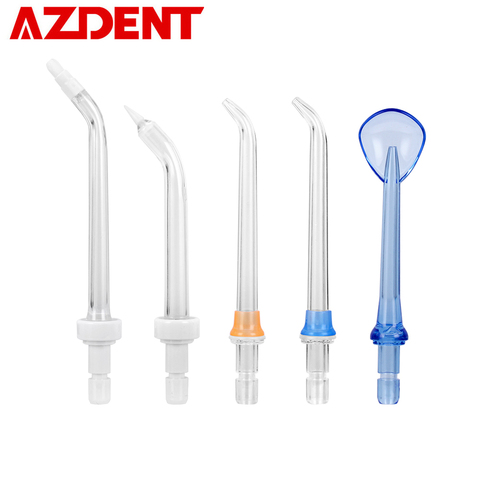 5 Replacement Tips Nozzle for Cordless 3 Mode Oral Jet Irrigator Portable Water Dental Flosser AZDENT HF-5 Periodontal Bag Floss ► Photo 1/4
