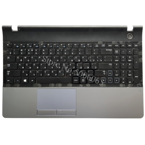 For samsung NP300E5A NP305E5C NP300e5x NP305E5A 300E5A 300E5C 300E5Z Russian RU laptop keyboard with Light blue Palmrest case ► Photo 1/5