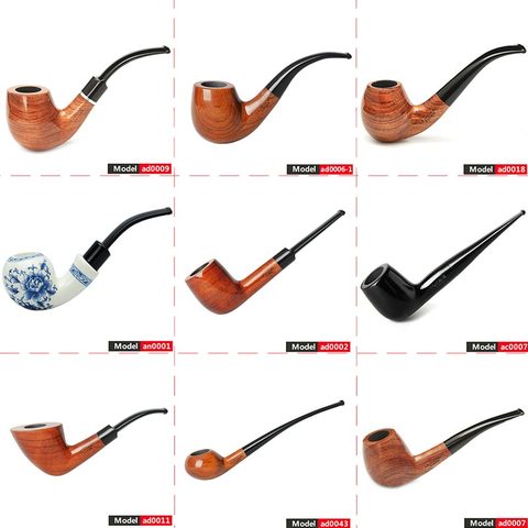 MUXIANG wood smoking Tobacco Pipe with  3mm or 9 mm filter Tobacco pipe ad0009-aa0316S ► Photo 1/6