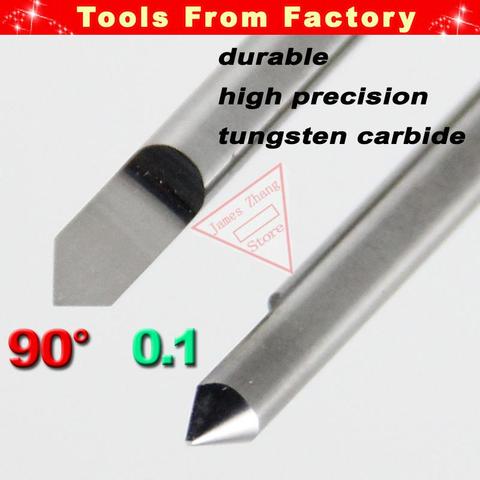 10pcs New Carbide PCB CNC Engraving Machine Router V Bits 90 Degree 0.1mm HUHAO # J3.9001 ► Photo 1/1