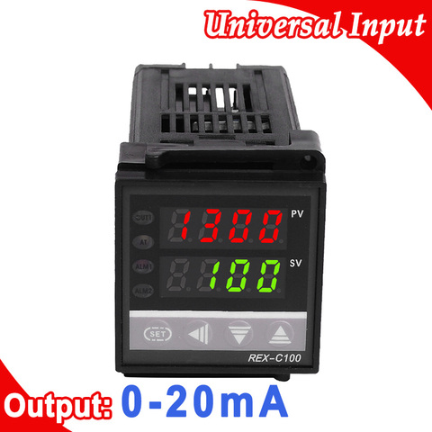 Digital PID Temperature Controller Universal (K,J,R,S,B,E,N,T,PT100,J PT100) Input, Current 0-20mA Output ► Photo 1/4