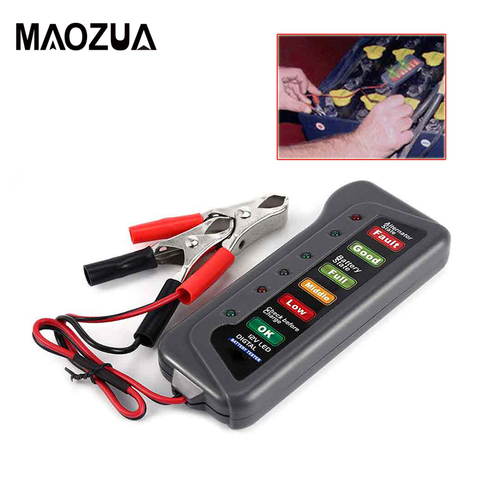 High Quality 12V Digital Battery / Alternator Tester with 6 LED Lights Display Car Vehicle Battery Diagnostic Tool ► Photo 1/6