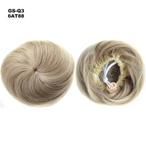 TOPREETY Heat Resistant Synthetic Hair Extension 30gr Curly Chignon Drawstring Rubber Band Updo Donut Q3 ► Photo 1/1