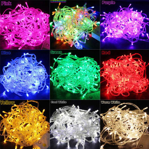 10M 100LEDs LED String Light AC220V AC110V 9 Colors Festoon lamps Waterproof Outdoor Garland Party Holiday Christmas Decoration ► Photo 1/6
