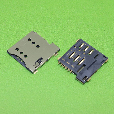 ChengHaoRan 6pin push micro sim card socket holder slot replacement connector,KA-306 ► Photo 1/2
