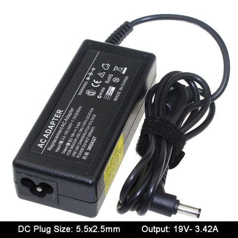 19V 3.42A 5.5*2.5mm Notebook  AC Laptop Adapter Suitable For ASUS R33030 N17908 V85 Lenovo/BenQ/Acer Notebook Power Supply ► Photo 1/6