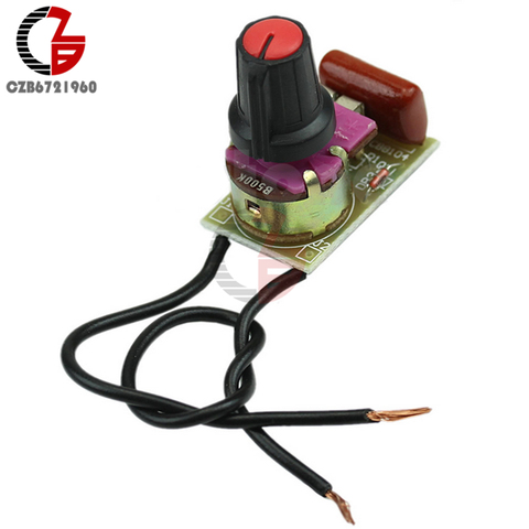 100W Dimmer Switch Module Knob Switch Speed Regulation DIY Kit Components ► Photo 1/6