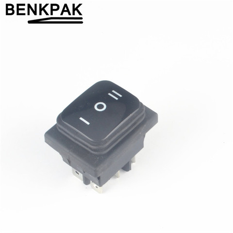 1Pcs Momentary Waterproof Black 6Pin Rocker Switch 3 Position Locking ON-OFF-ON DSDT 16A 250VAC , 20A 125VAC ► Photo 1/1