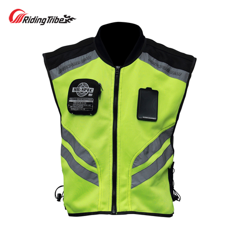 Motorcycle Jacket Reflective Vest High Visibility Night Shiny Warning Safety Coat for Traffic Work Cycling Team Uniform JK-22 ► Photo 1/6